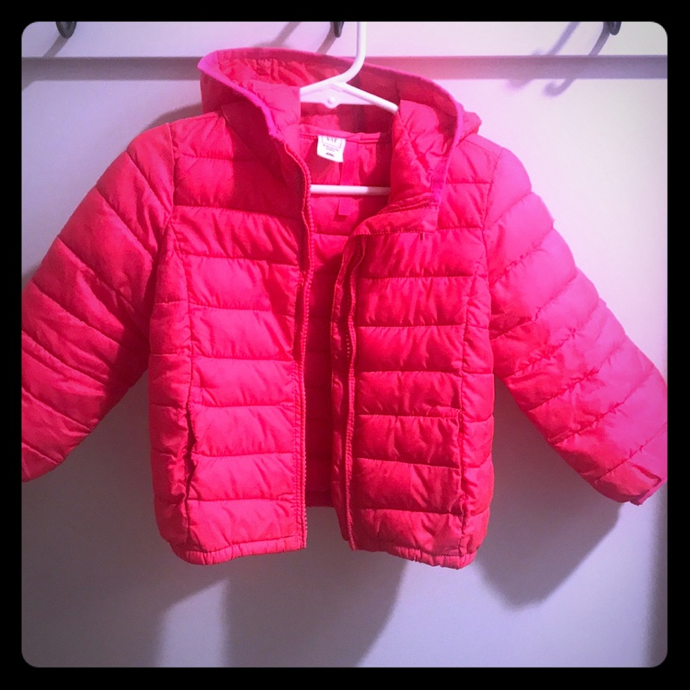 Hot Pink Gap Kids Luxury Down Alternative Coat